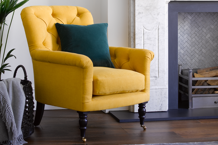 Poppy Armchair Armchairs, Yellow Arm Chair