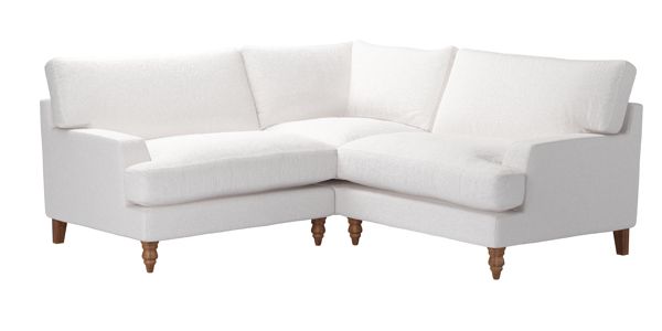 Isla Corner Sofa Arrangement, White Leather Chaise Sofa
