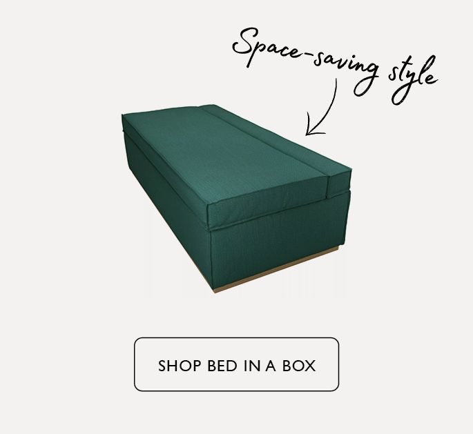 Green bed in a box