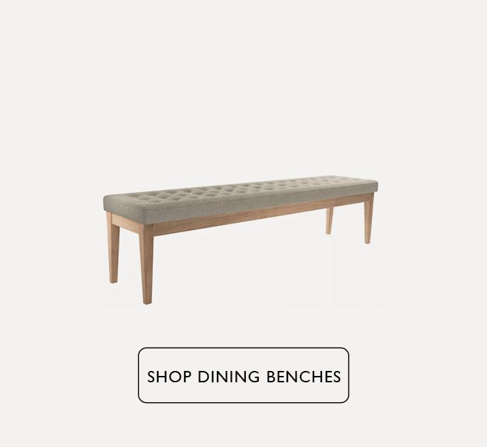 Grey and wooden dining bench
