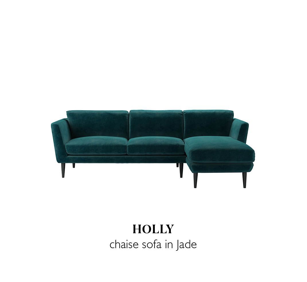 Find the one - Chaise sofa in Jade