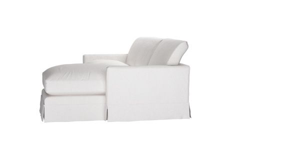 Otto Medium RHF Chaise Sofa in Pumice House Basket Weave | Sofas